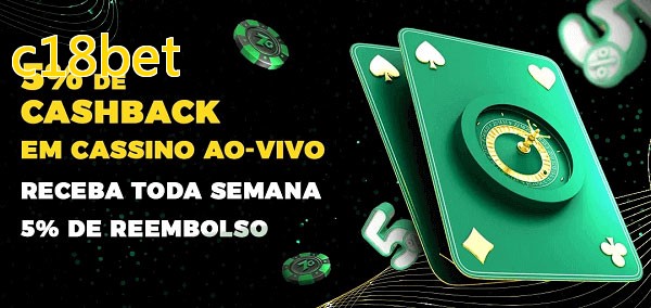 Promoções do cassino ao Vivo c18bet